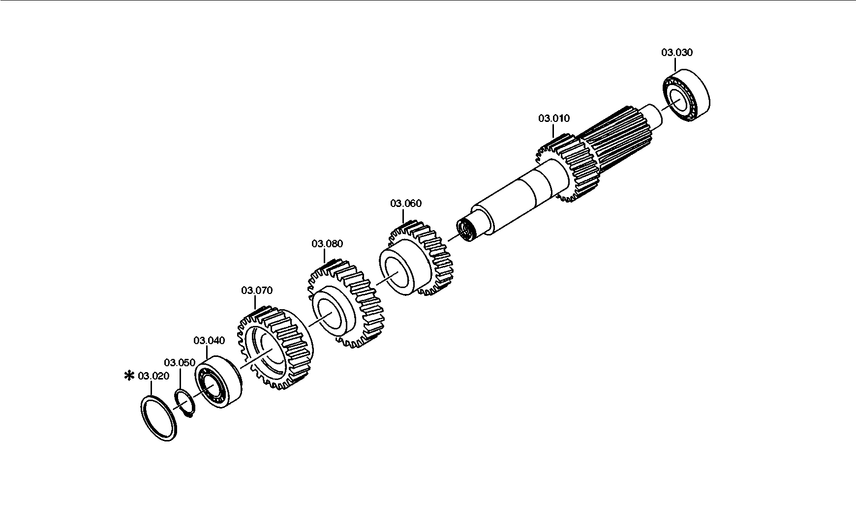 drawing for DAIMLER AG A0019808002 - TAPERED ROLLER BEARING (figure 4)