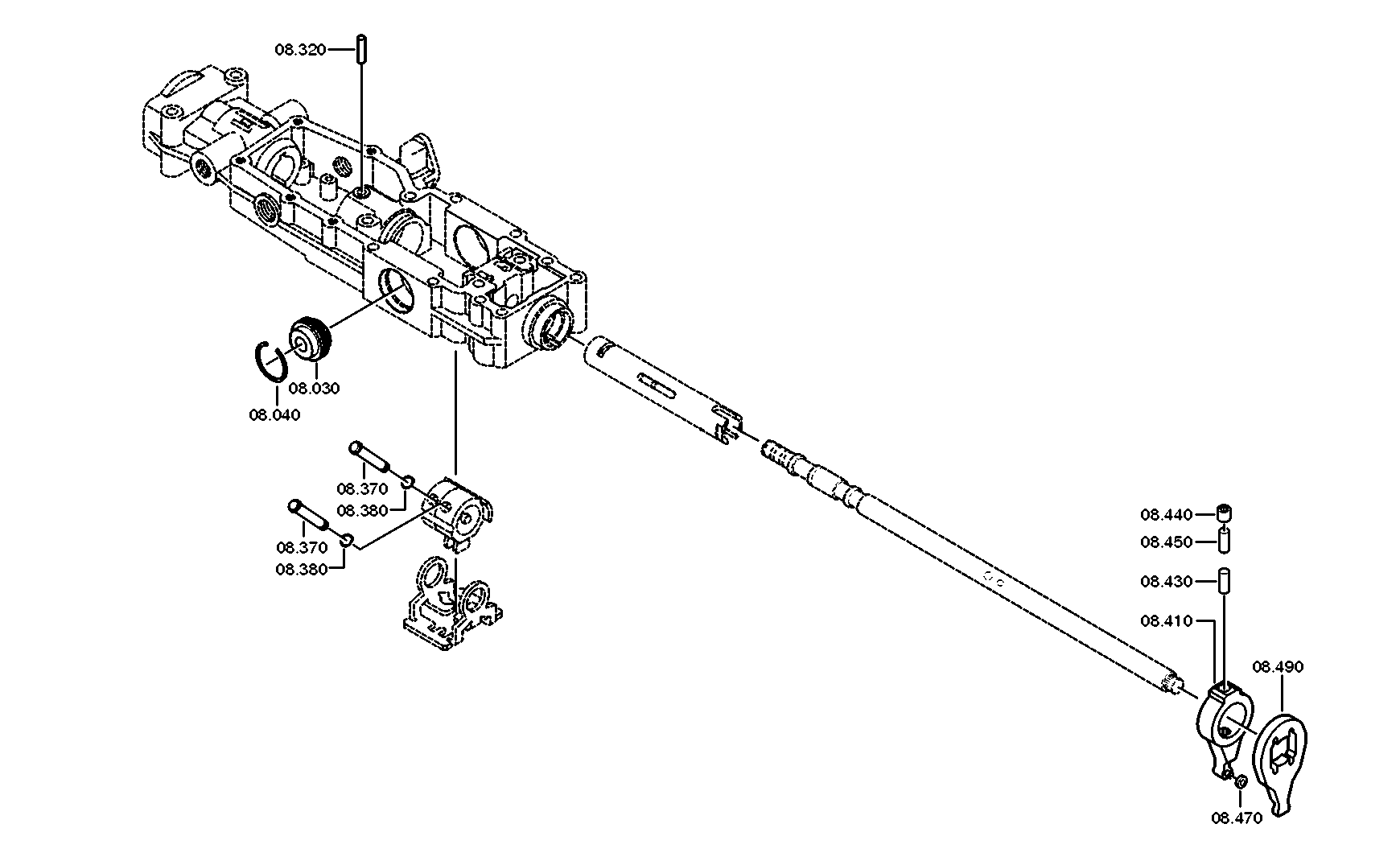 drawing for DAF 1638827 - HOUSING (figure 2)