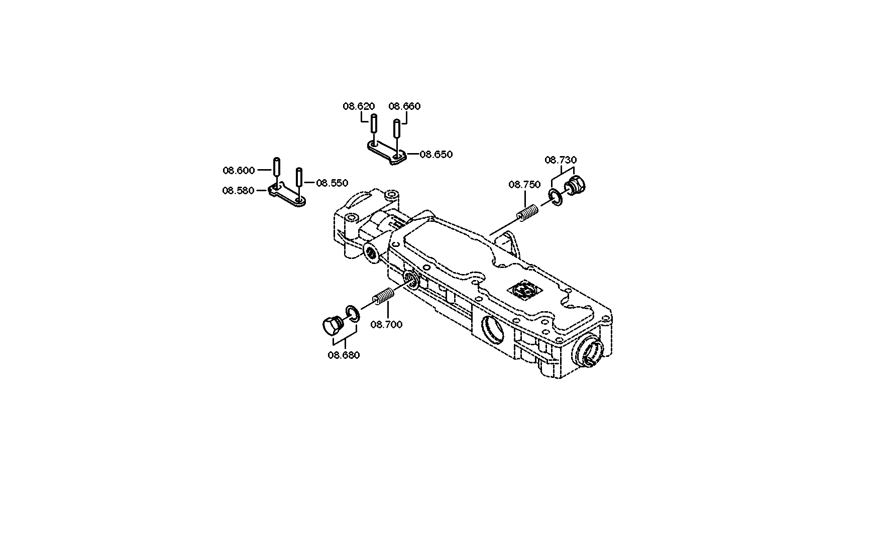 drawing for DAF 1638827 - HOUSING (figure 3)