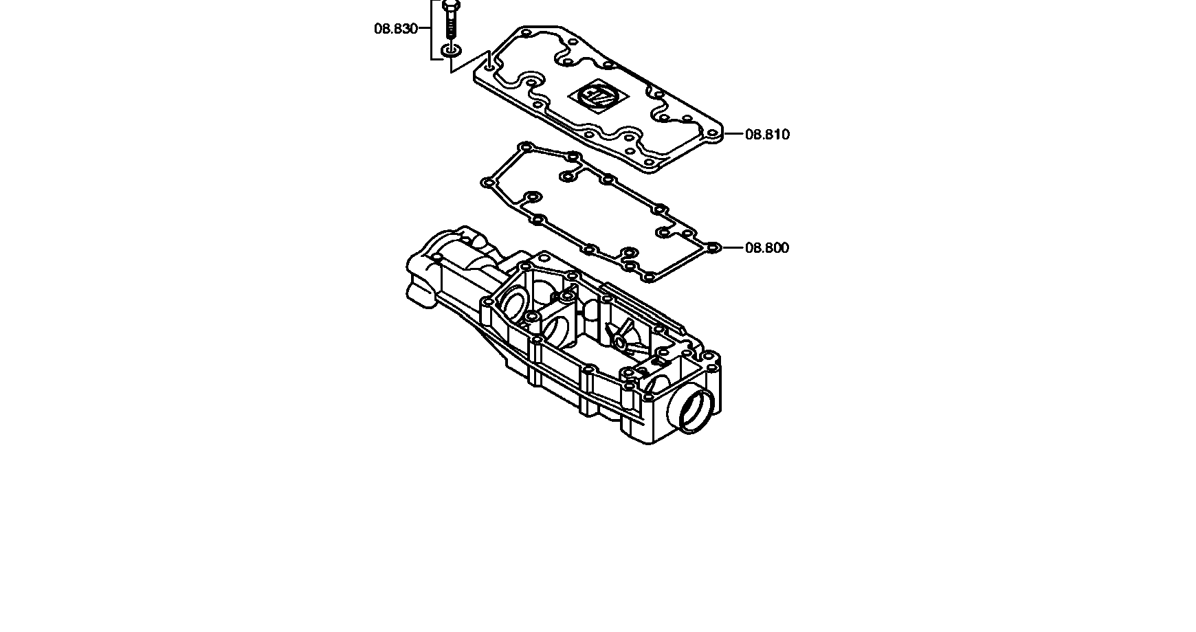 drawing for DAF 1739223 - GASKET (figure 2)