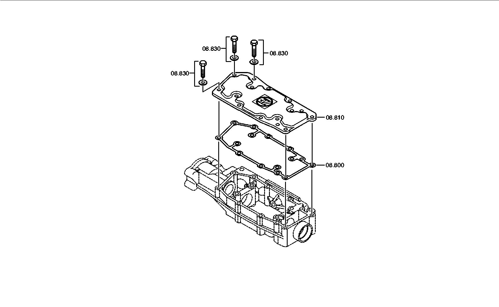 drawing for DAF 1739223 - GASKET (figure 3)