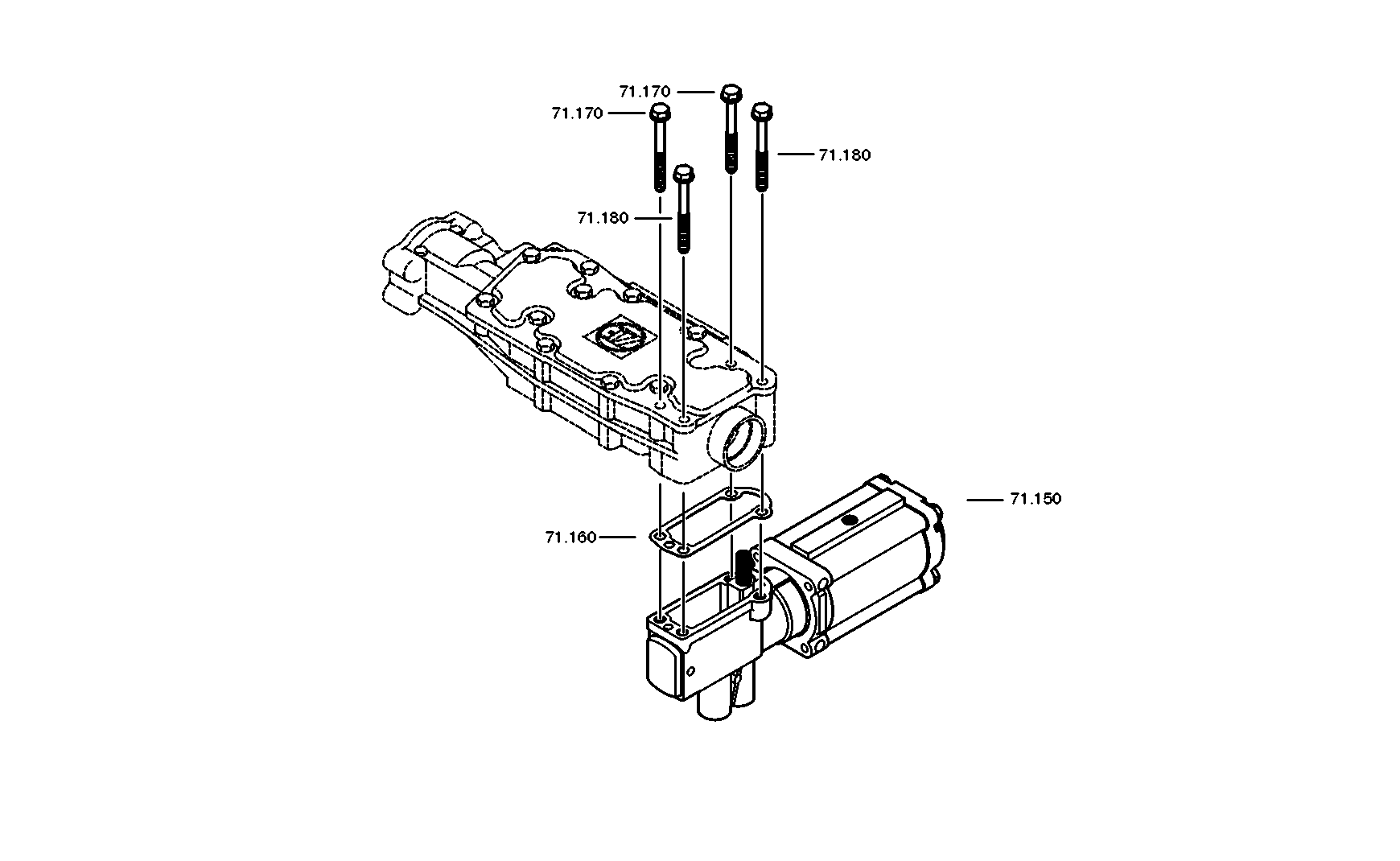 drawing for VBC 20853438 - PNEUMATIC SERVO UNIT (figure 4)