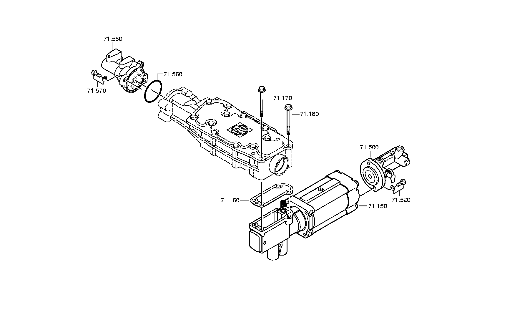 drawing for Hyundai Construction Equipment QZ1358332020 - OUTPUT FLANGE (figure 2)