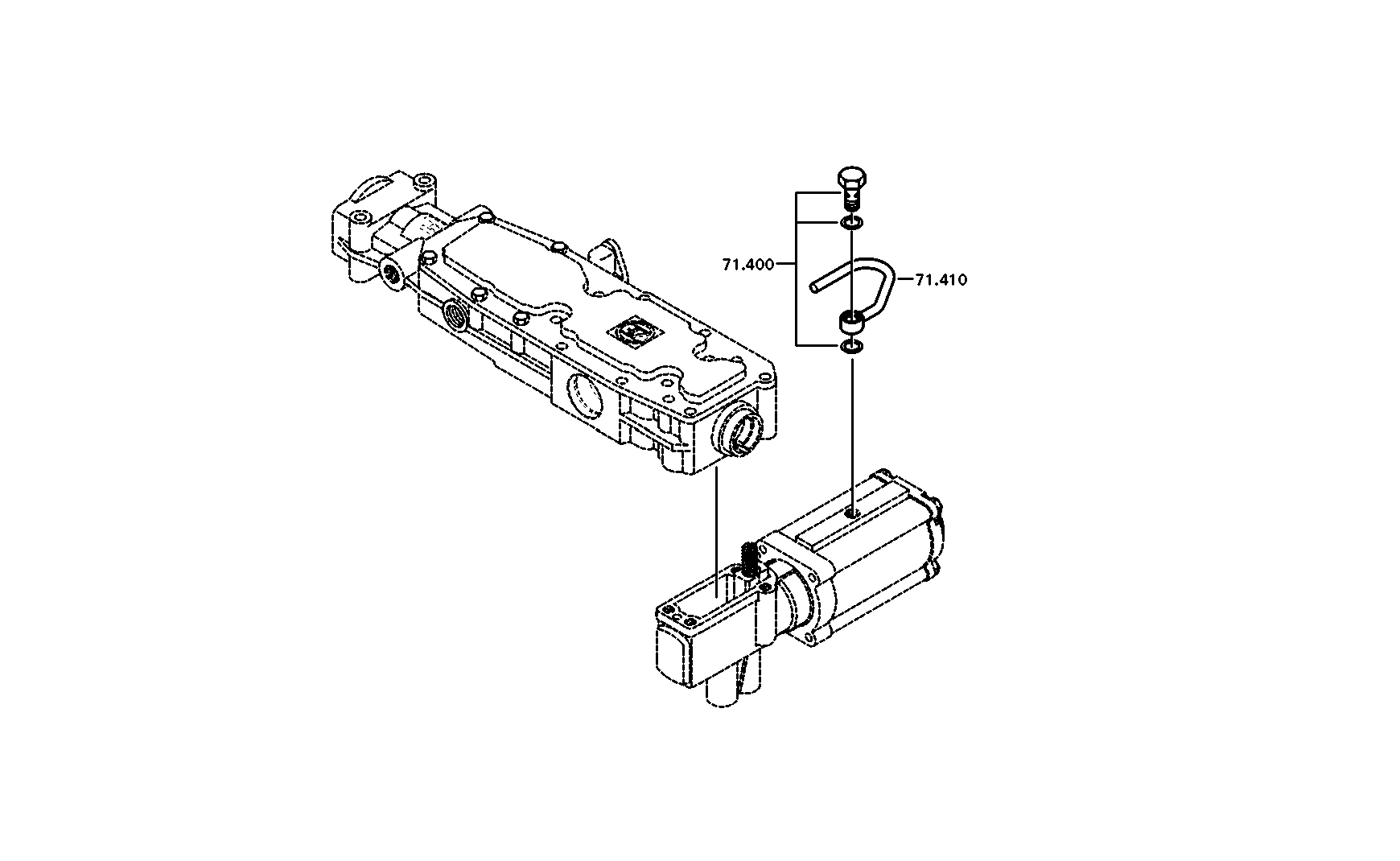 drawing for RHEINMETALL LANDSYSTEME GMBH 105002247 - HOLLOW/UNION SCREW (figure 4)