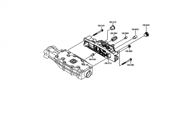 drawing for DAF 1957048 - VALVE BLOCK (figure 4)