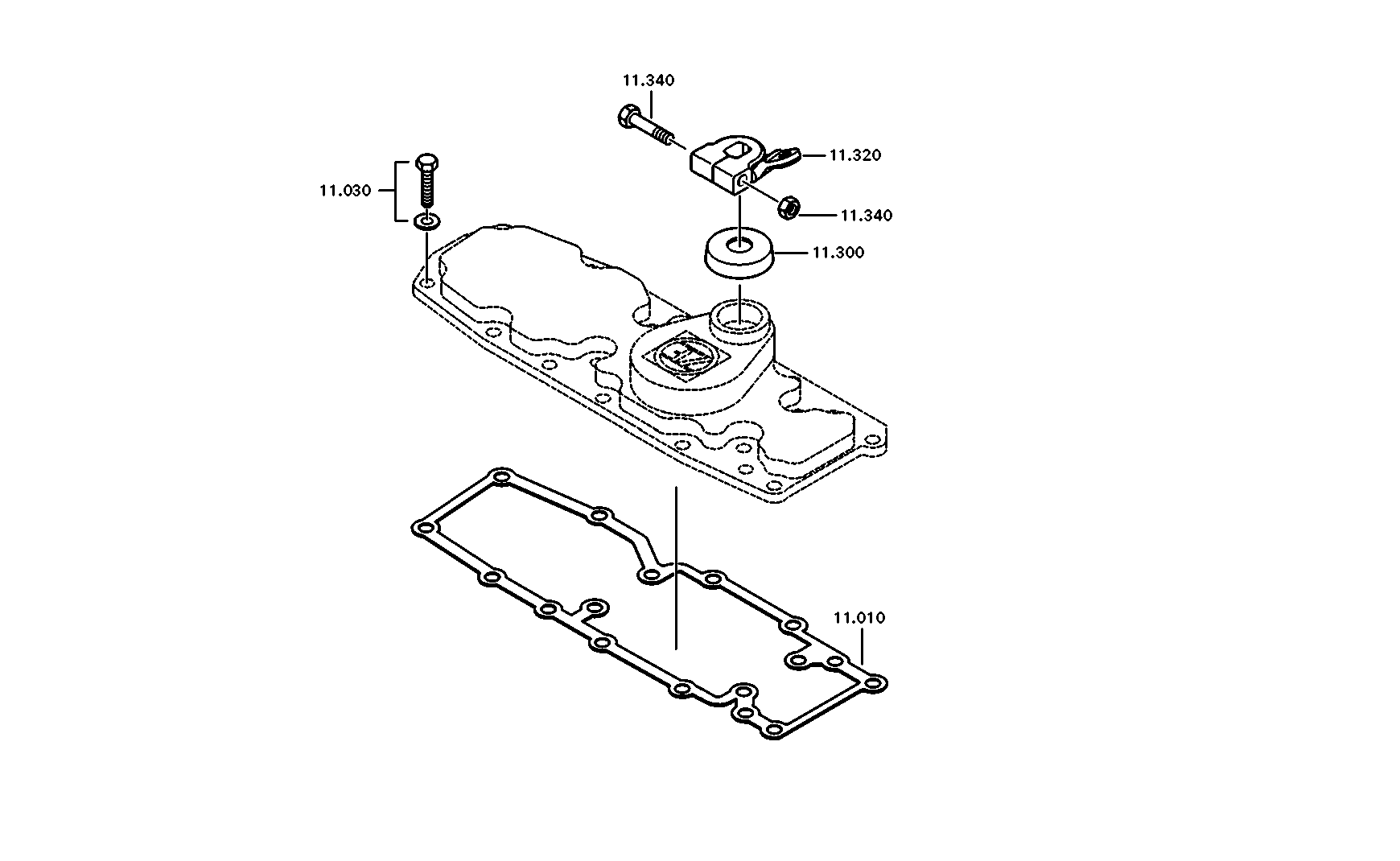 drawing for DAF 1796304 - GASKET (figure 5)