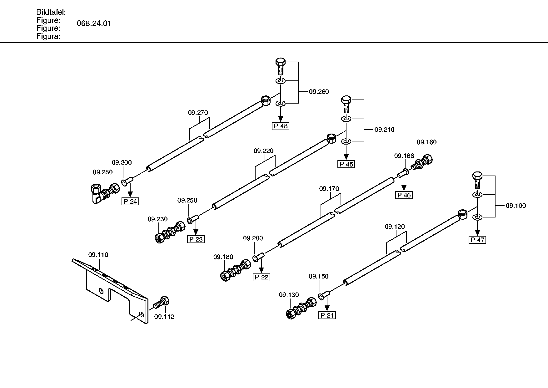 drawing for MANNESMANN-DEMAG BAUMASCHINEN 47147212 - TUBE (figure 1)