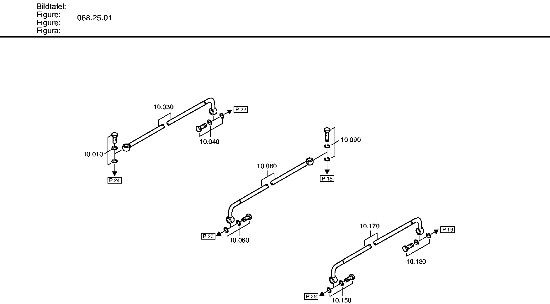 drawing for MANNESMANN-DEMAG BAUMASCHINEN 47146512 - TUBE (figure 1)