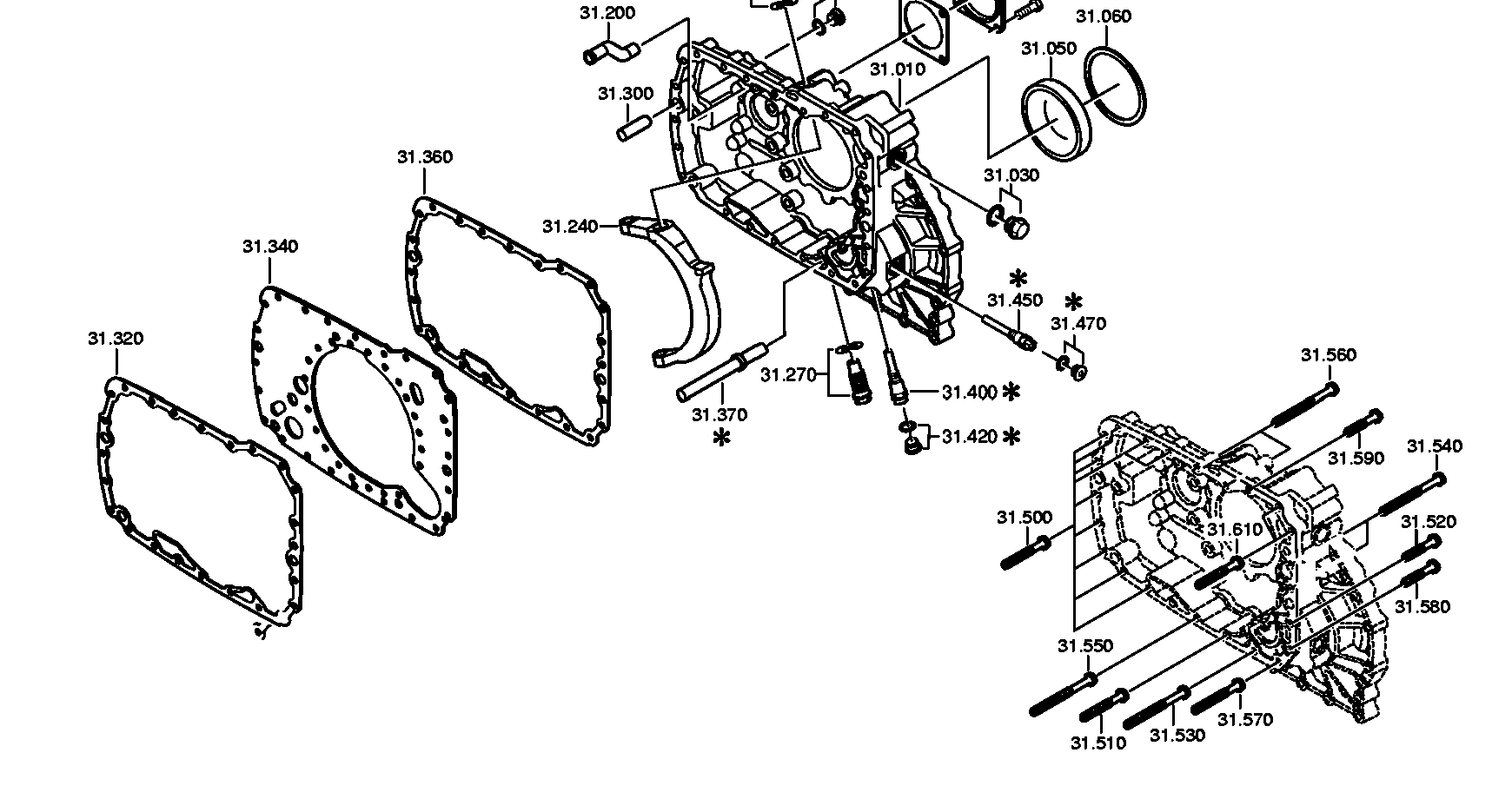 drawing for Hyundai Construction Equipment QZ6085201079 - HOUSING (figure 1)
