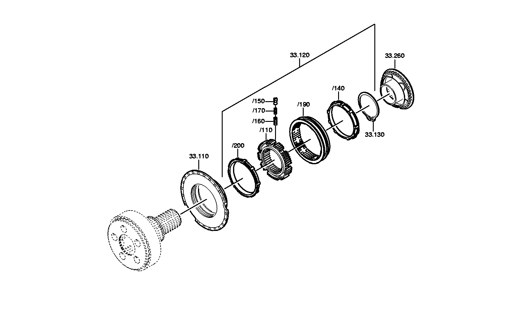 drawing for DAF 1307482 - CLUTCH BODY (figure 2)