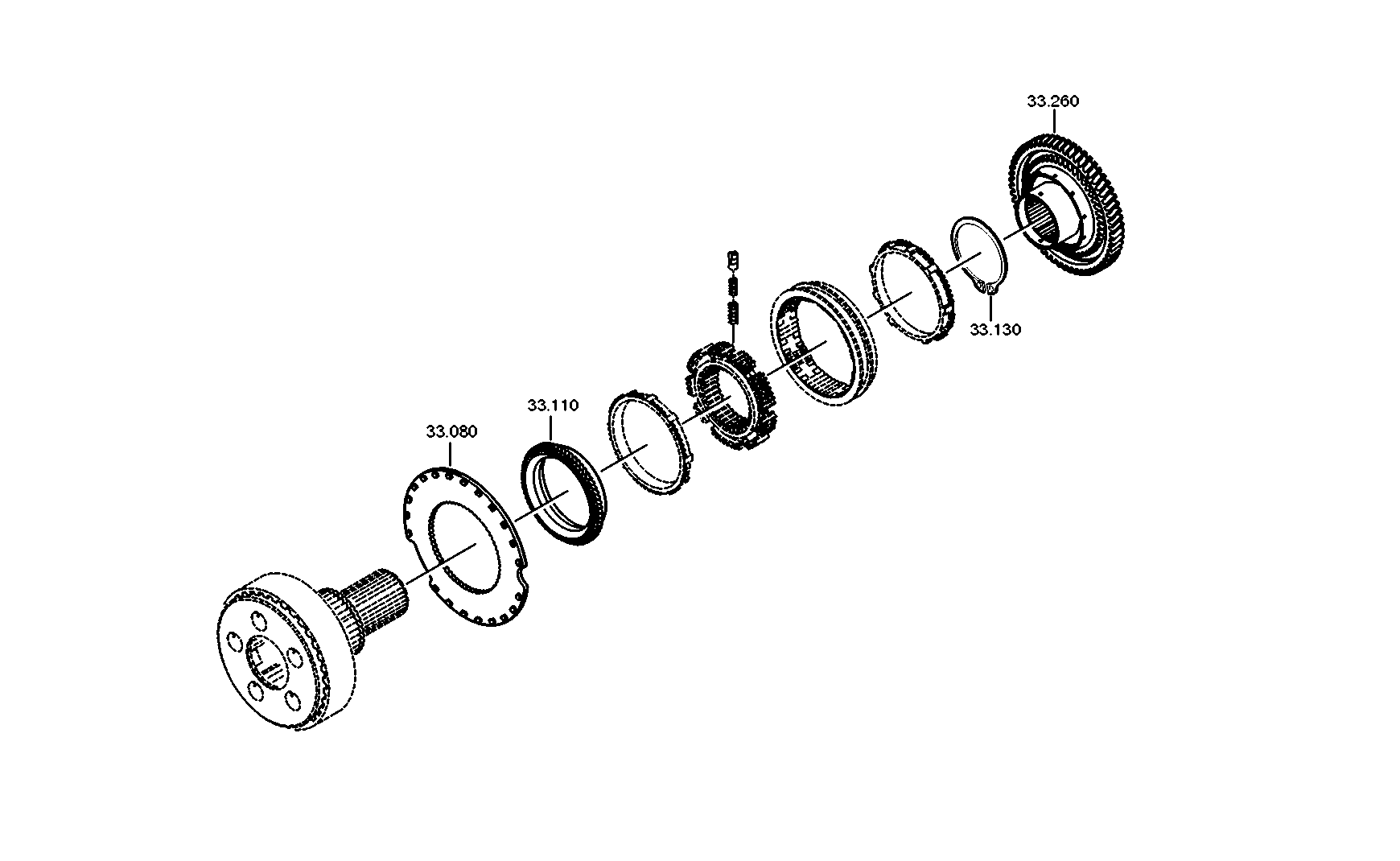 drawing for DAF 1813164 - CLUTCH BODY (figure 2)