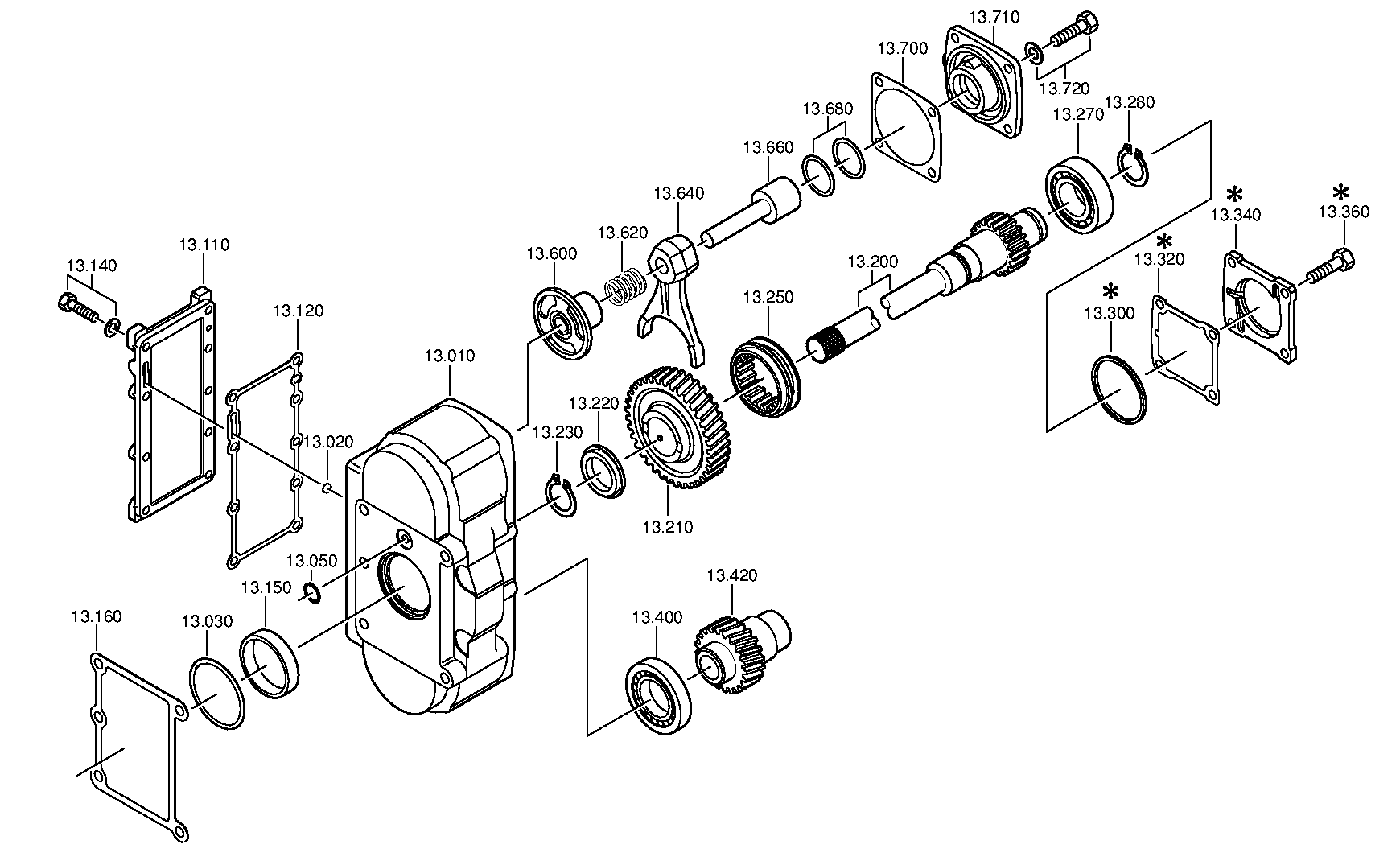 drawing for DAF 1736956 - INPUT GEAR (figure 3)