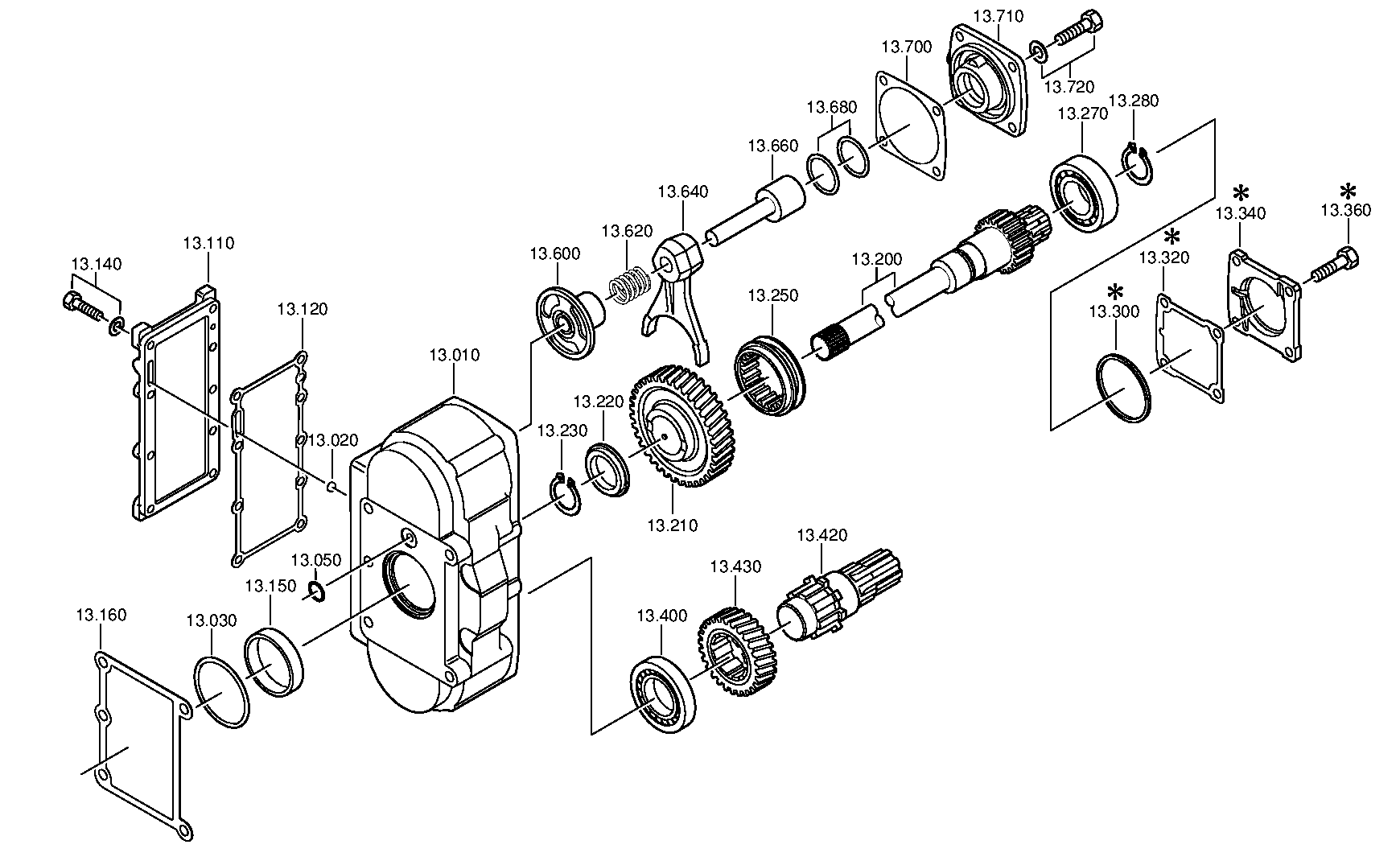 drawing for FORD MOTOR COMPANY 81.38121-0127 - INPUT GEAR (figure 4)