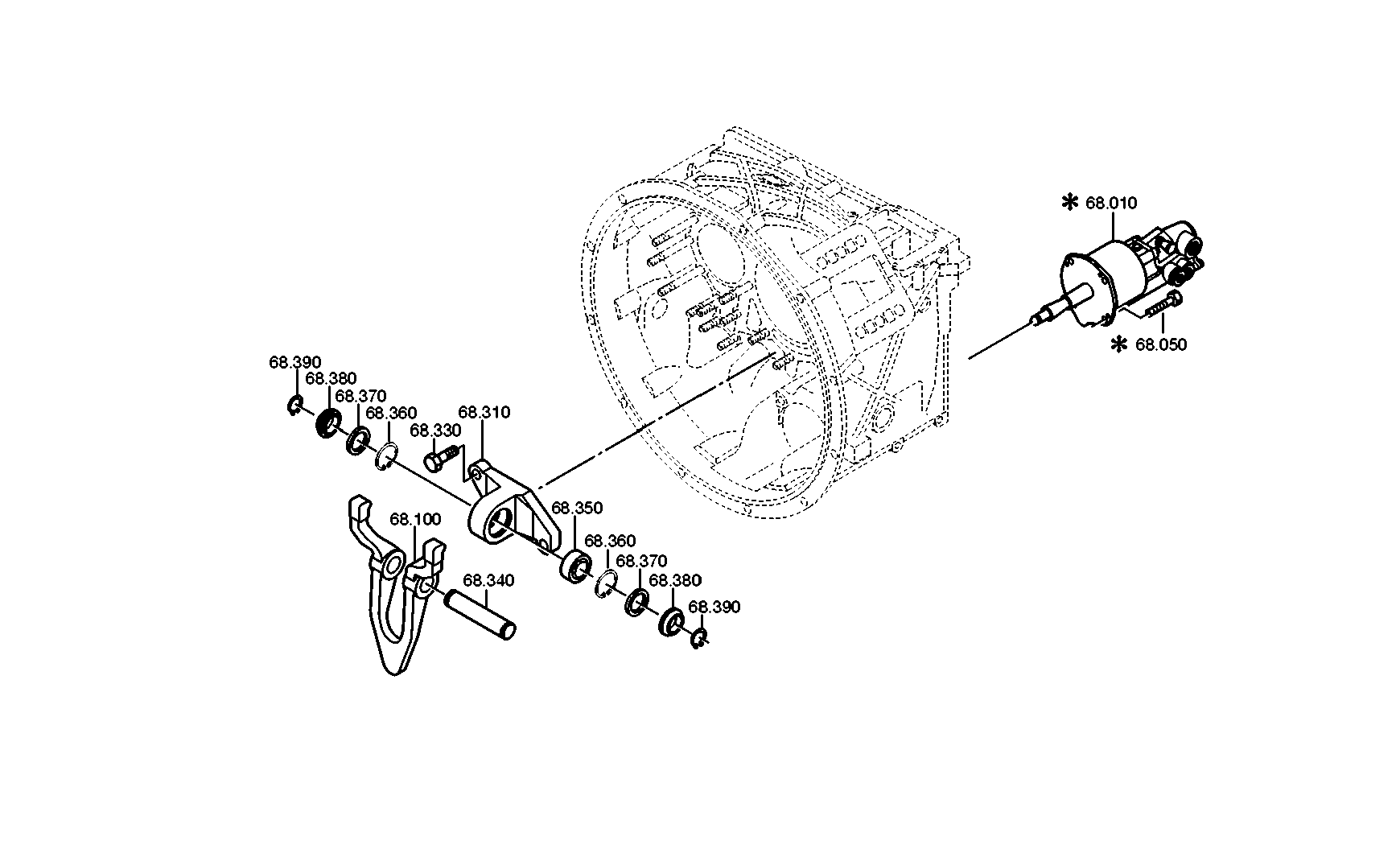 drawing for DAF 1342797 - JOINT BEARING (figure 2)