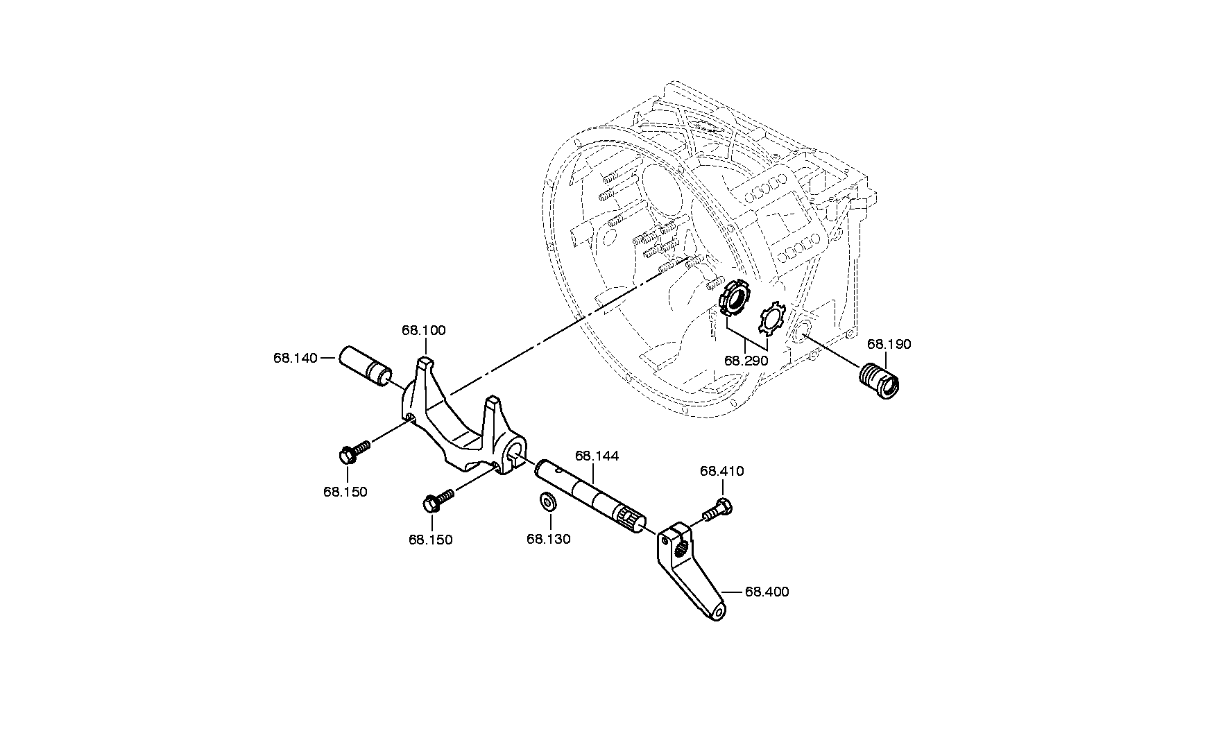 drawing for ZF 1315368001 - SHAFT (figure 2)