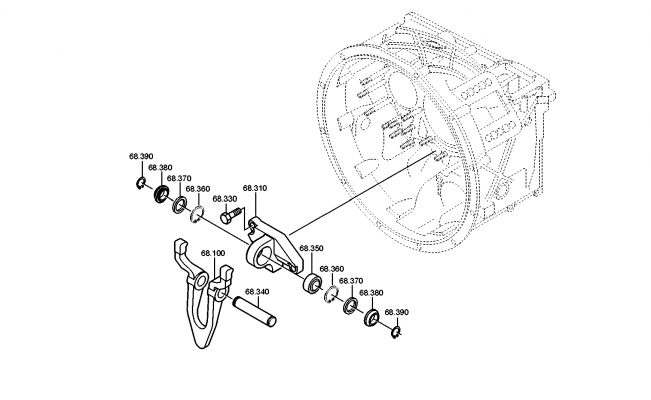 drawing for BAOTOU BEIFANG BENCHI HEAVY DUTY TRUCK A0002540735 - JOINT BEARING (figure 5)