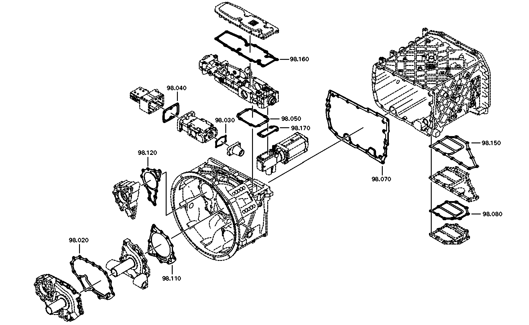 drawing for DAF 1289527 - SEAL KIT (figure 1)