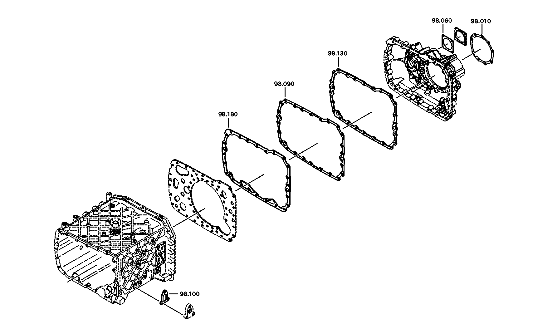 drawing for DAF 1289527 - SEAL KIT (figure 2)