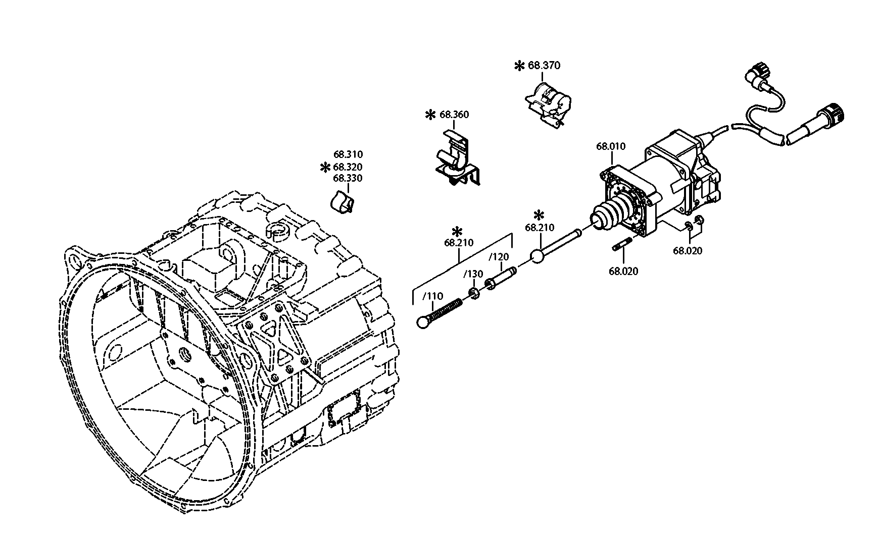 drawing for DAF 1615928 - RELEASE FORK (figure 2)