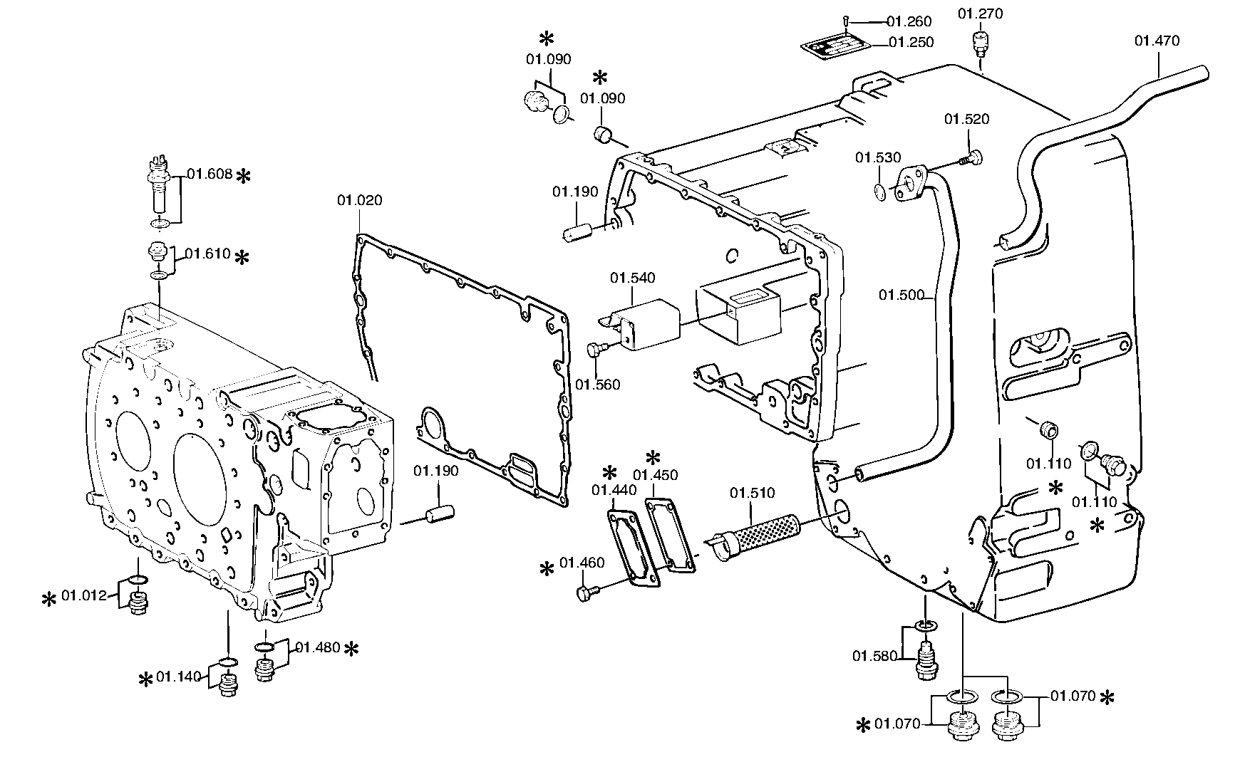 drawing for DAIMLER AG A0002607485 - OIL TUBE (figure 3)