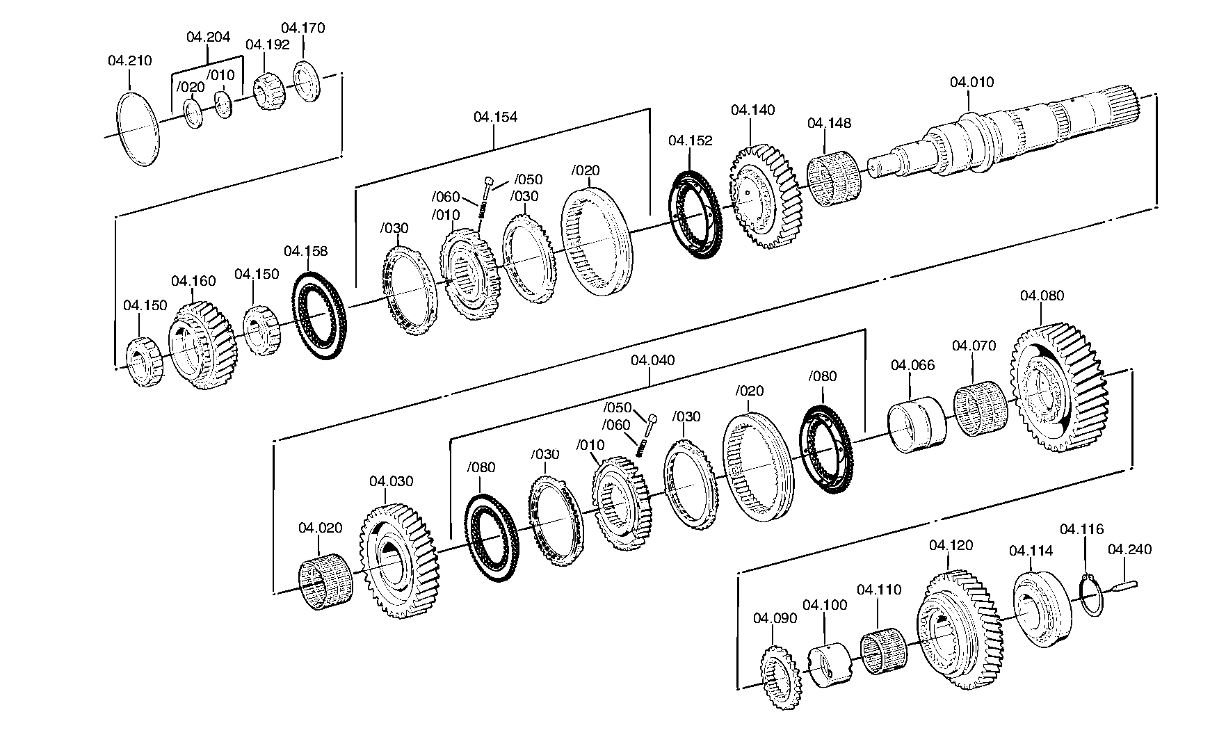 drawing for DAF 69583 - CYLINDER ROLLER BEARING (figure 1)