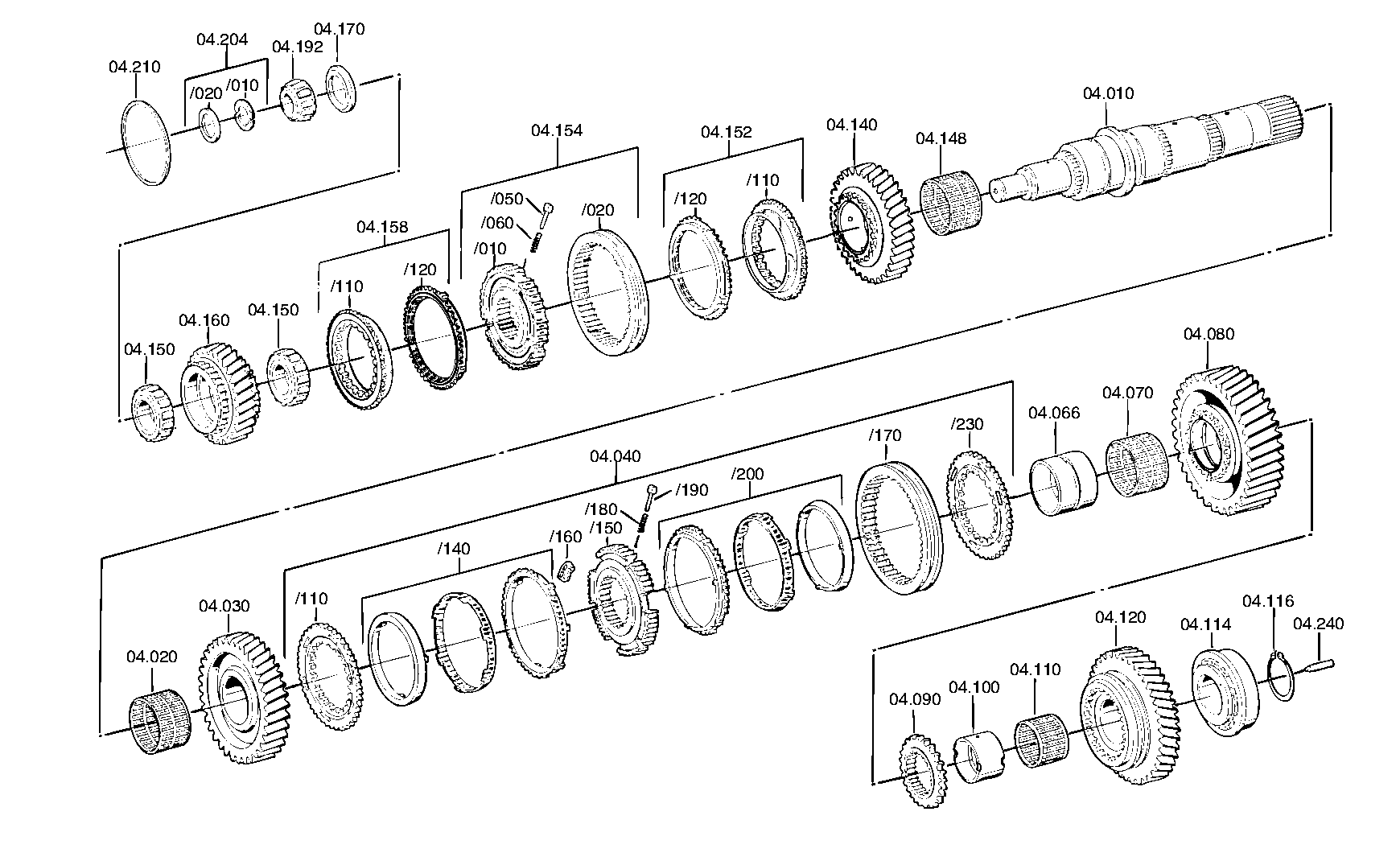 drawing for DAF 69583 - CYLINDER ROLLER BEARING (figure 2)