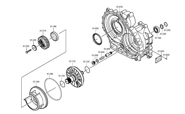 drawing for VDL BOVA 81.93030-0160 - SPLIT RING (figure 5)