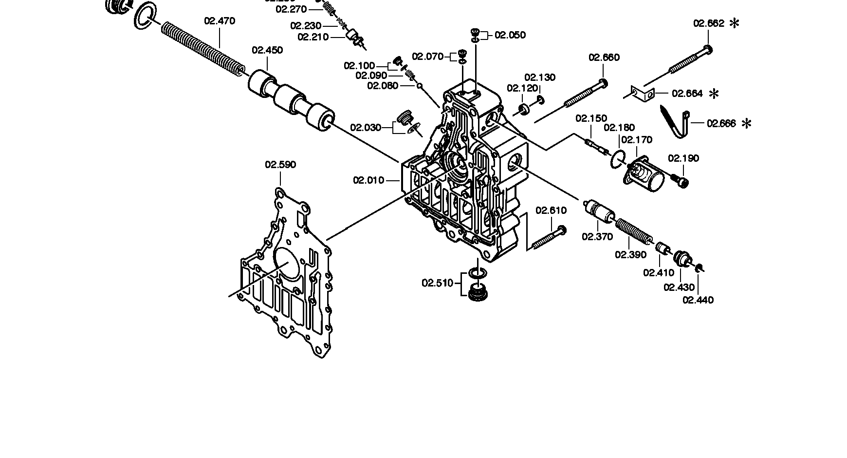 drawing for HINO MOTORS LTD. 42535347 - CONTROL HOUSING (figure 1)
