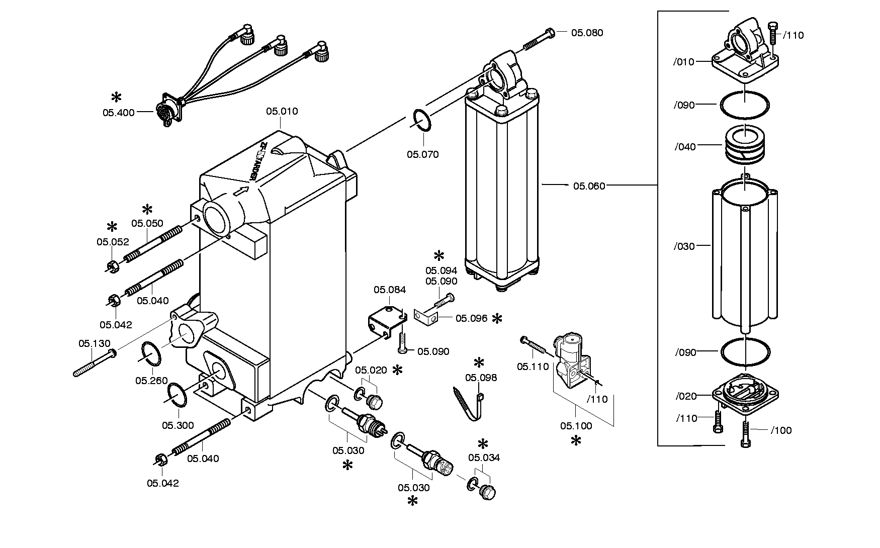 drawing for HUN2001 GMBH 42556034 - VALVE (figure 1)