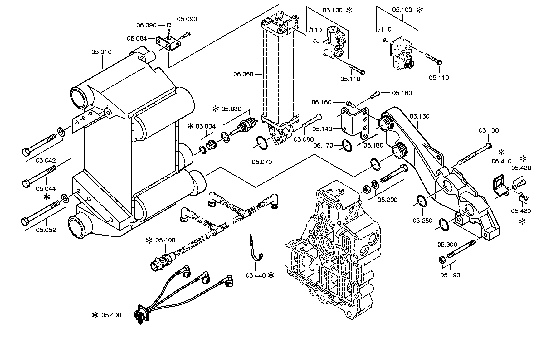 drawing for MANNESMANN-DEMAG BAUMASCHINEN 47268612 - TEMPERATURE SENSOR (figure 3)