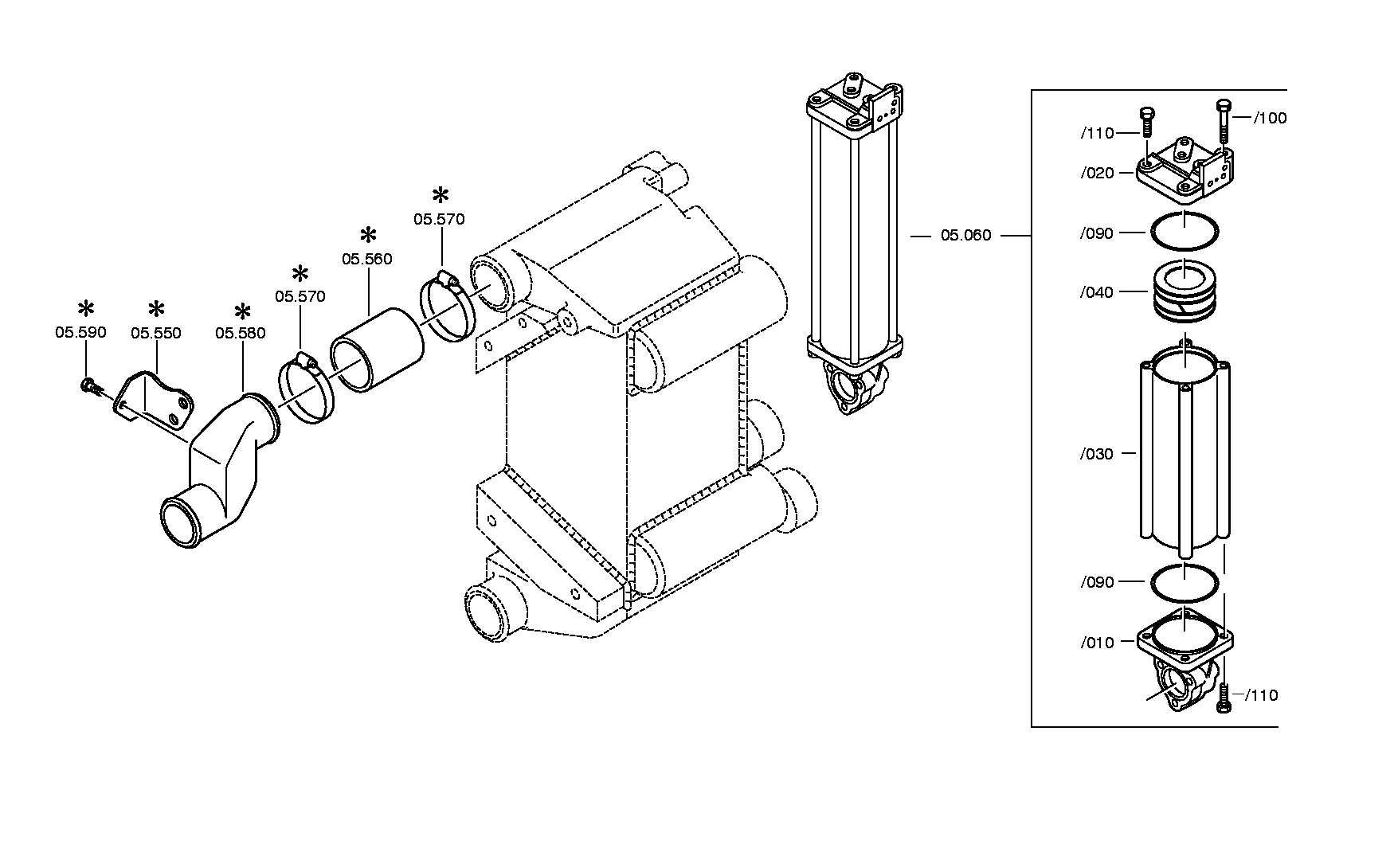 drawing for DAF 1304489 - ACCUMULATOR (figure 2)