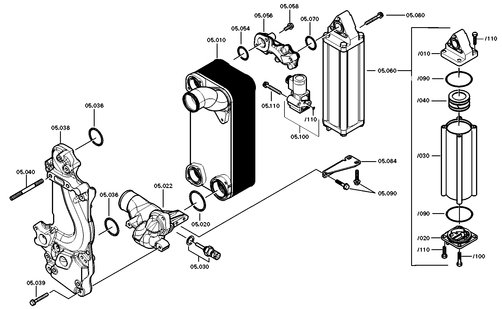 drawing for HUN2001 GMBH 500054118 - CONNECTING HOUSING (figure 1)