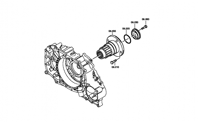 drawing for EUROBUS 4256951 - OUTPUT FLANGE (figure 4)