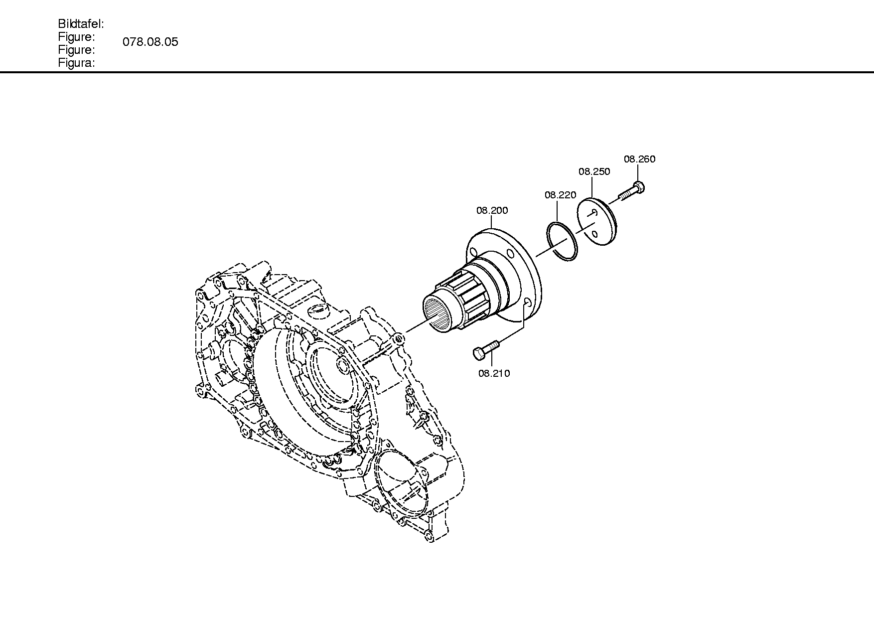 drawing for VOITH-GETRIEBE KG 1900038006370 - HEXAGON SCREW (figure 4)
