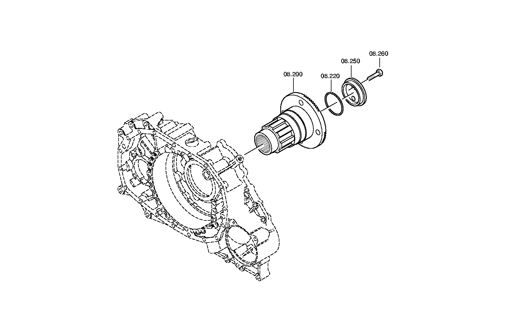 drawing for VOITH-GETRIEBE KG 1900038006370 - HEXAGON SCREW (figure 5)