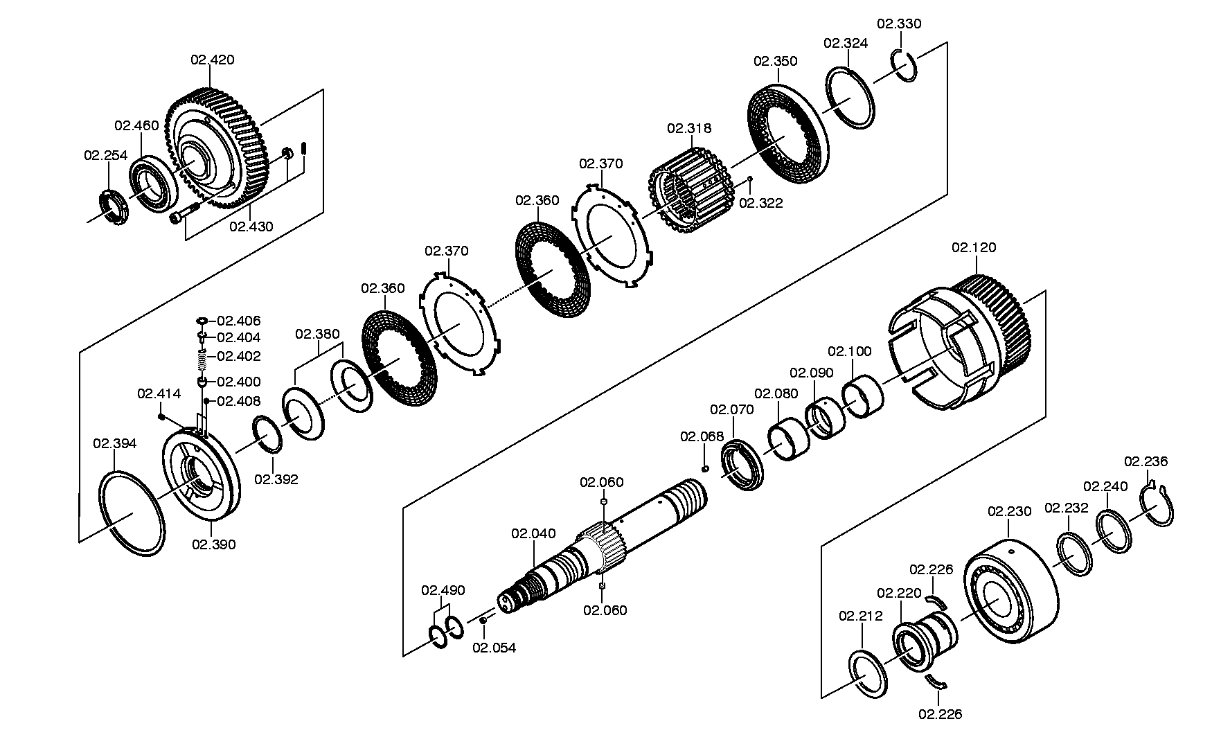 drawing for DOOSAN K9001605 - RETAINING RING (figure 2)