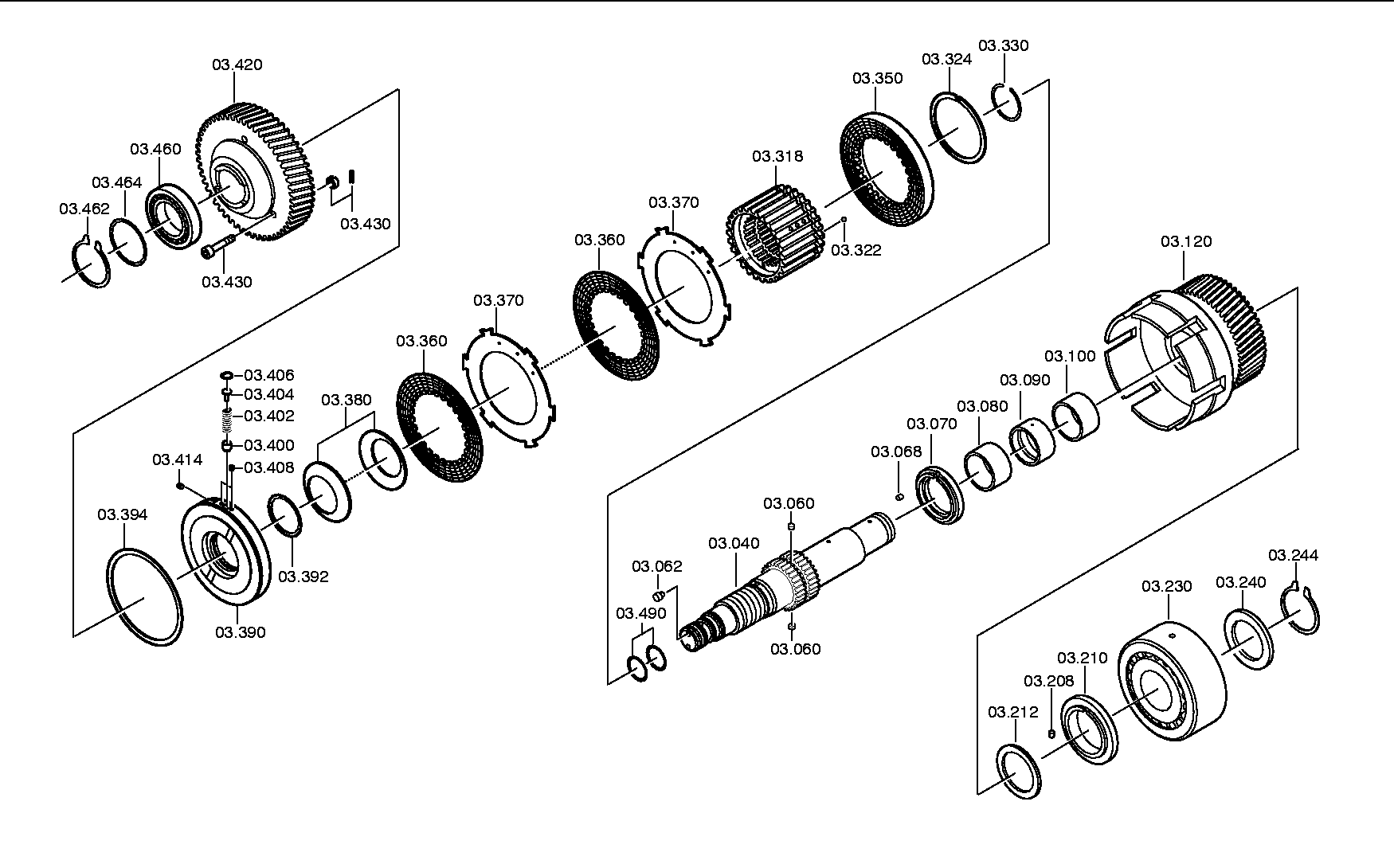 drawing for ZF Countries 000387 - CIRCLIP (figure 2)