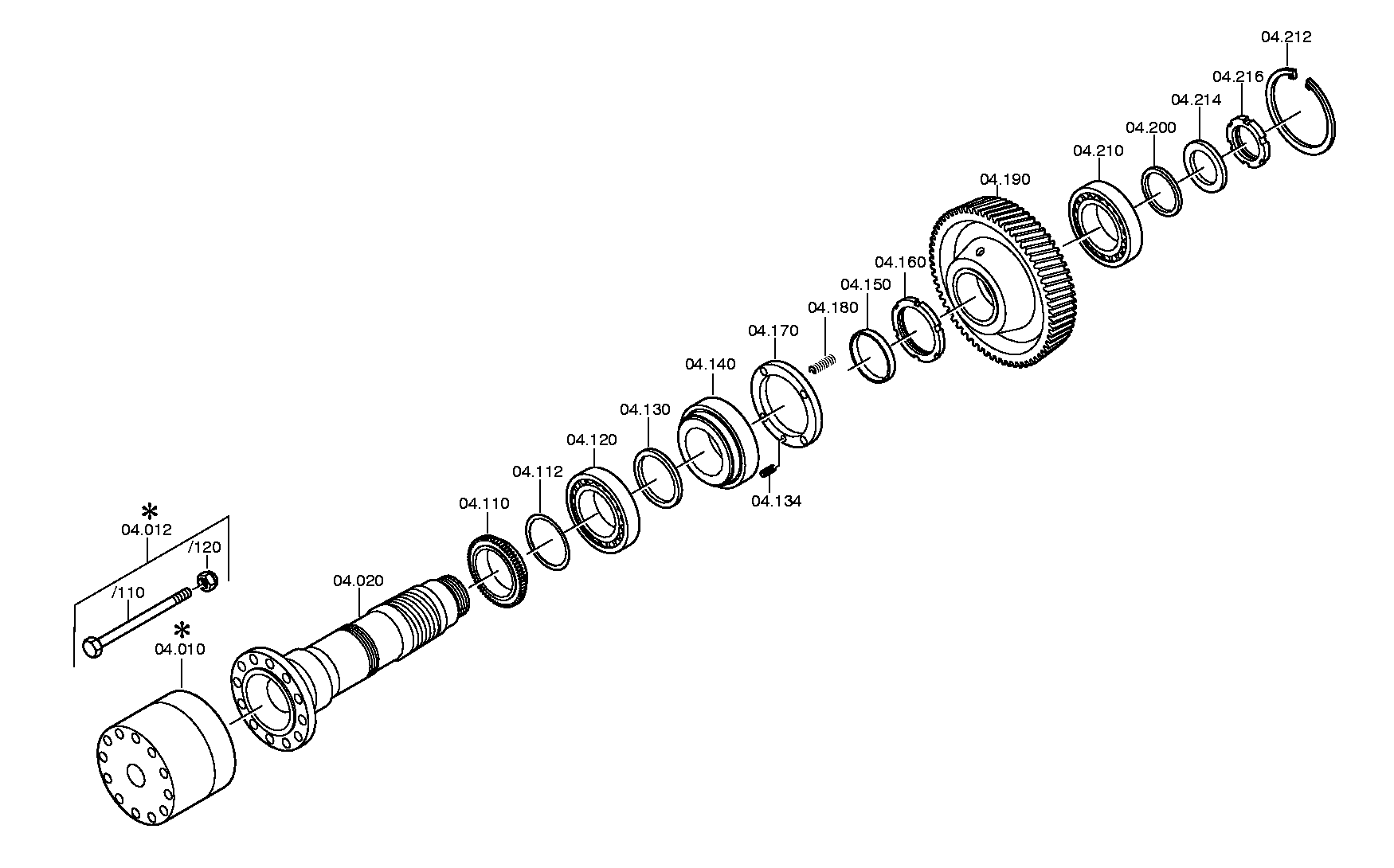 drawing for STETTER 60103938 - CIRCLIP (figure 1)