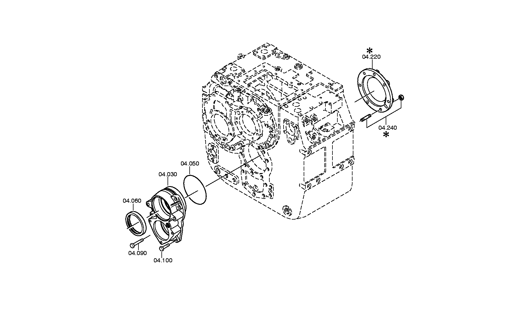 drawing for JOHN DEERE T195115 - O-RING (figure 1)