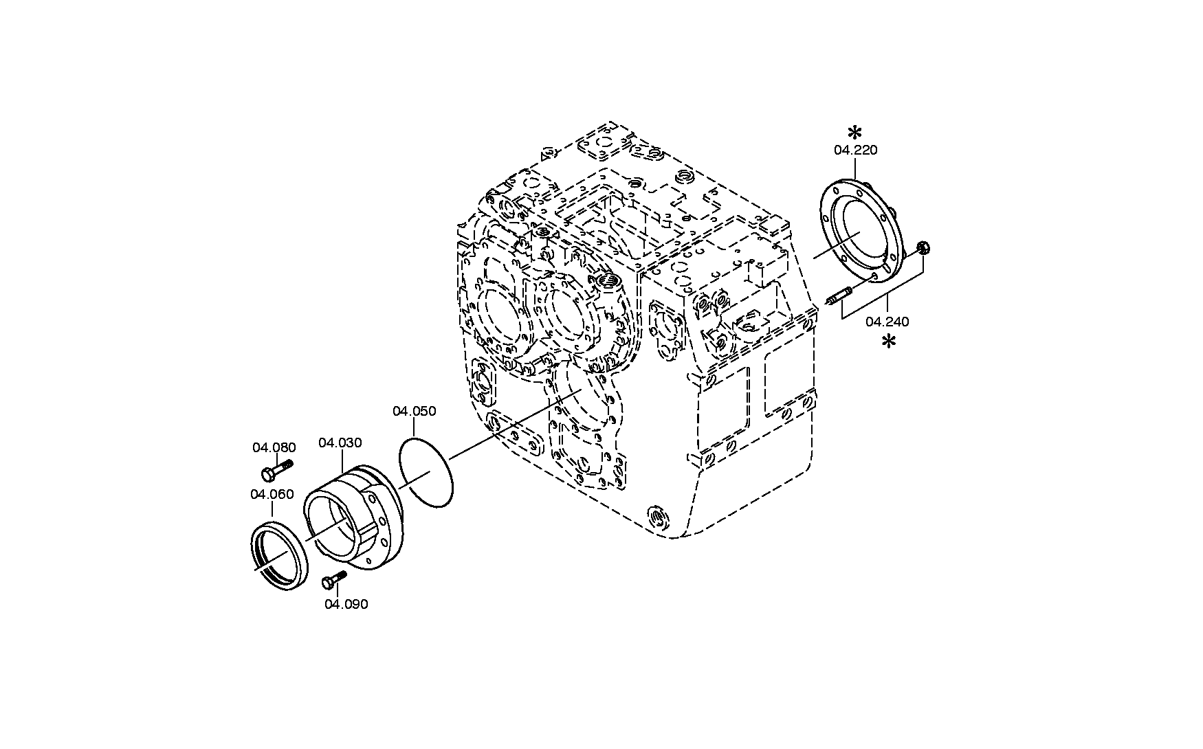 drawing for DAF 1804172 - HEXAGON SCREW (figure 1)