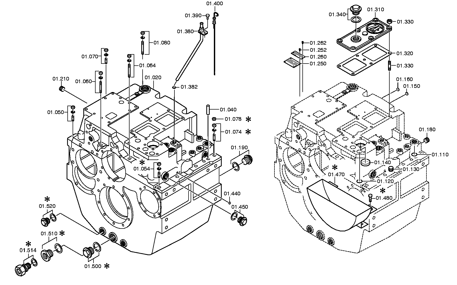 drawing for CNH NEW HOLLAND 2549825 - HEXAGON SCREW (figure 1)