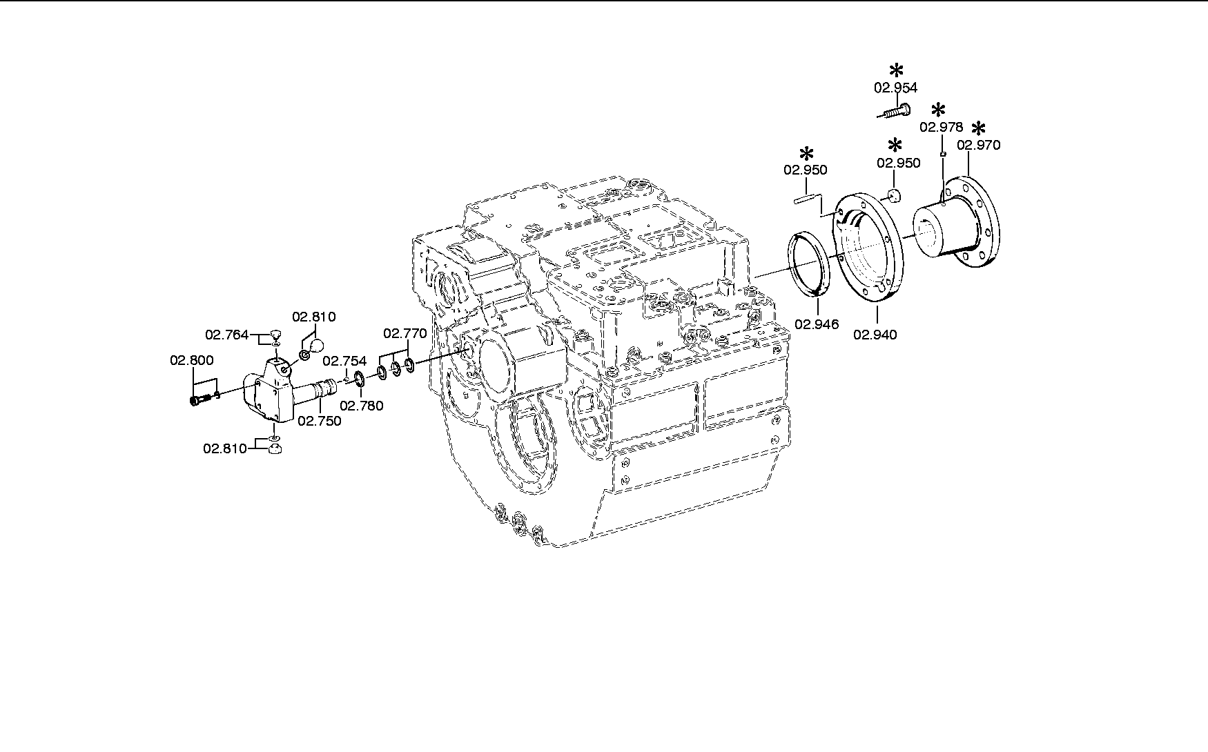 drawing for VOITH-GETRIEBE KG 01.0007.61 - SCREW PLUG (figure 2)