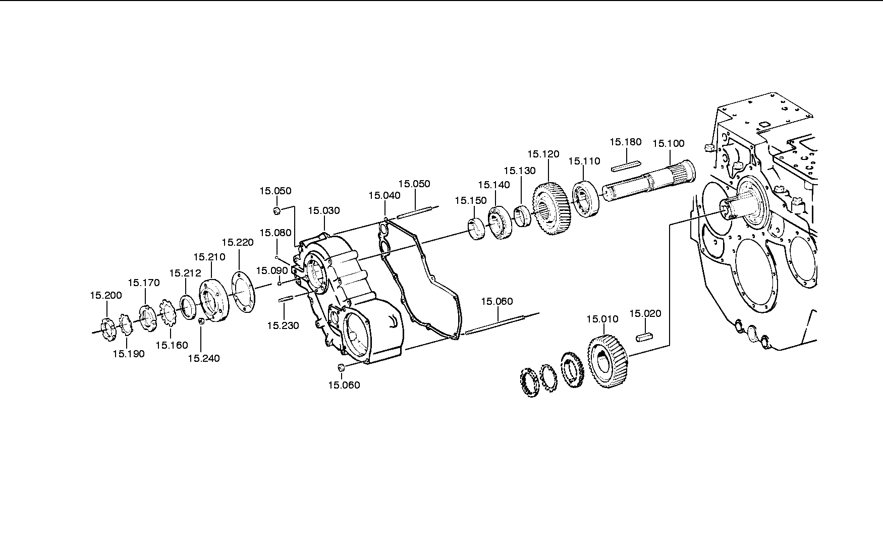 drawing for DAF 614943 - TAPERED ROLLER BEARING (figure 2)