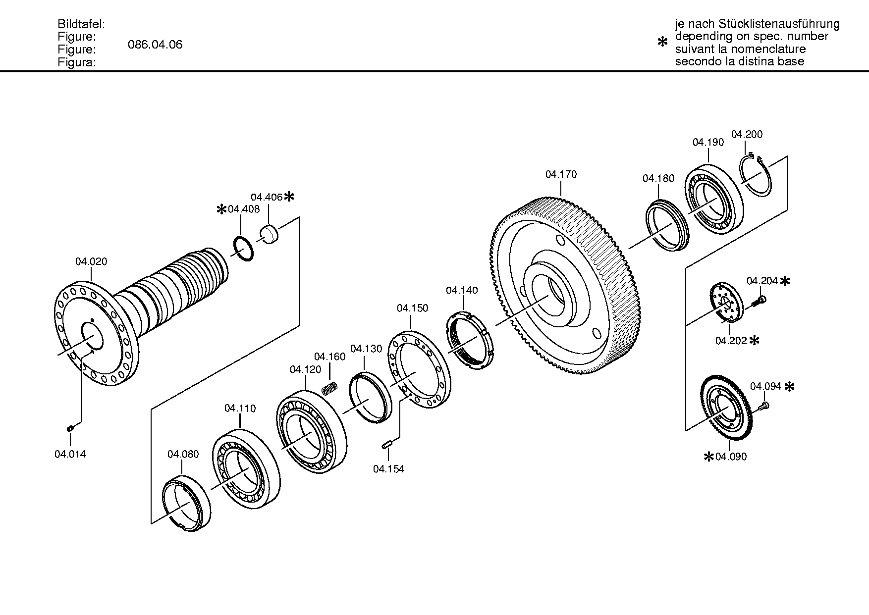 drawing for SKF 32038X - TAPERED ROLLER BEARING (figure 1)