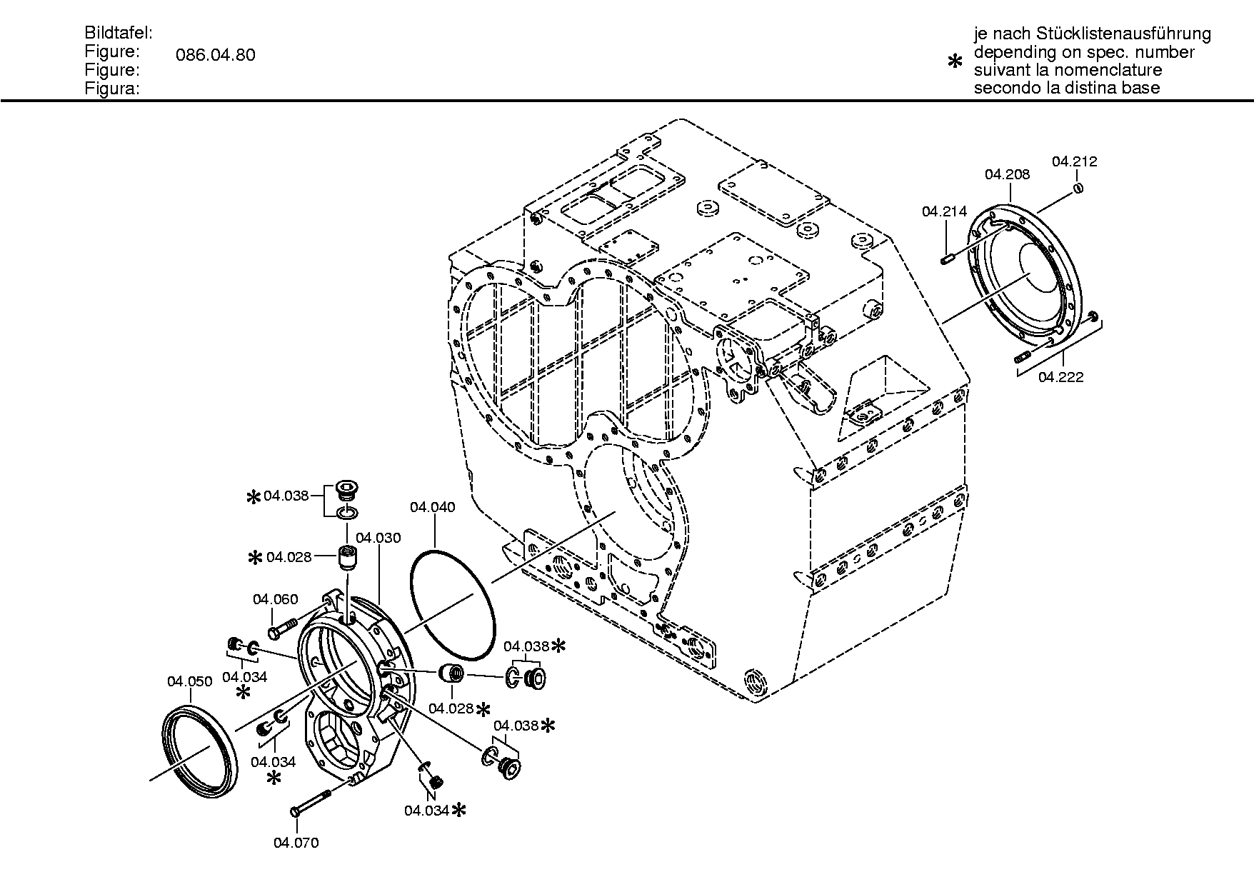 drawing for IVECO 98133842AS - SHAFT SEAL (figure 2)