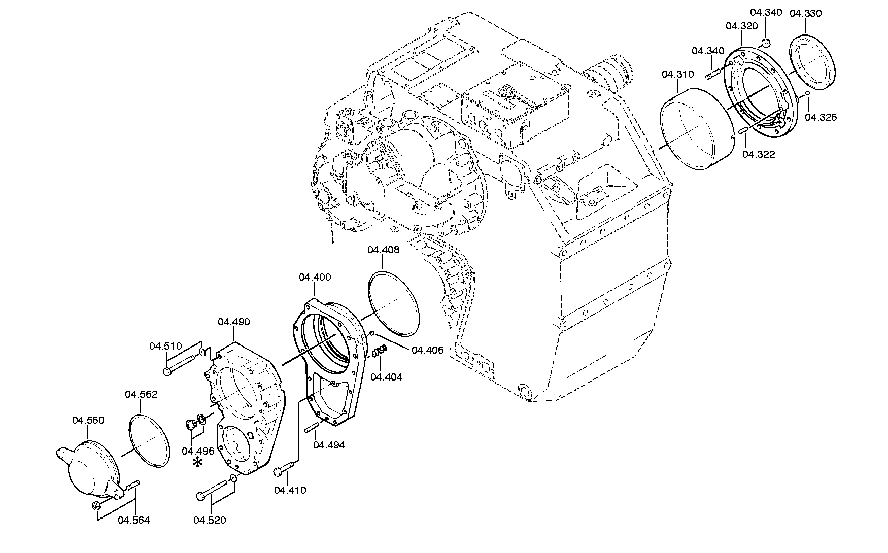 drawing for JOHN DEERE 14M7274 - HEXAGON NUT (figure 4)