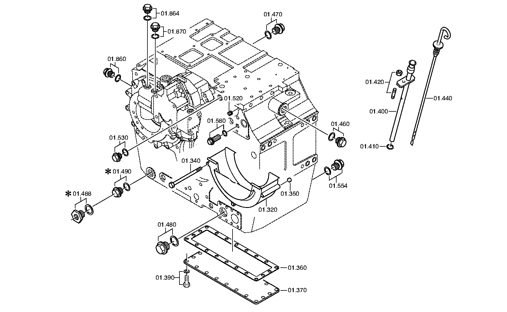 drawing for JOHN DEERE L150873 - O-RING (figure 2)