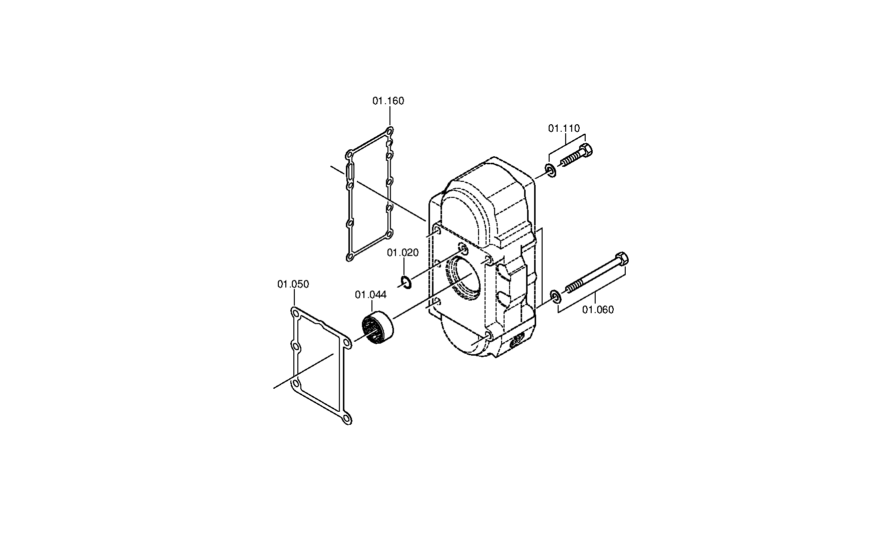 drawing for IVECO RNP01995 - HOUSING (figure 1)