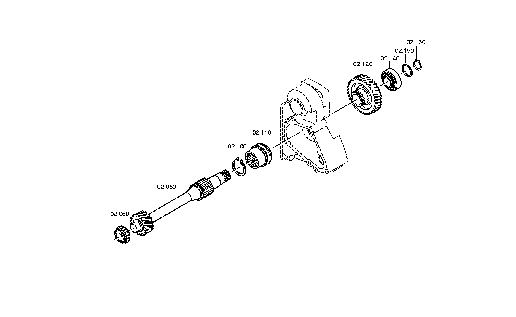 drawing for DAF 1291481 - SHAFT (figure 5)