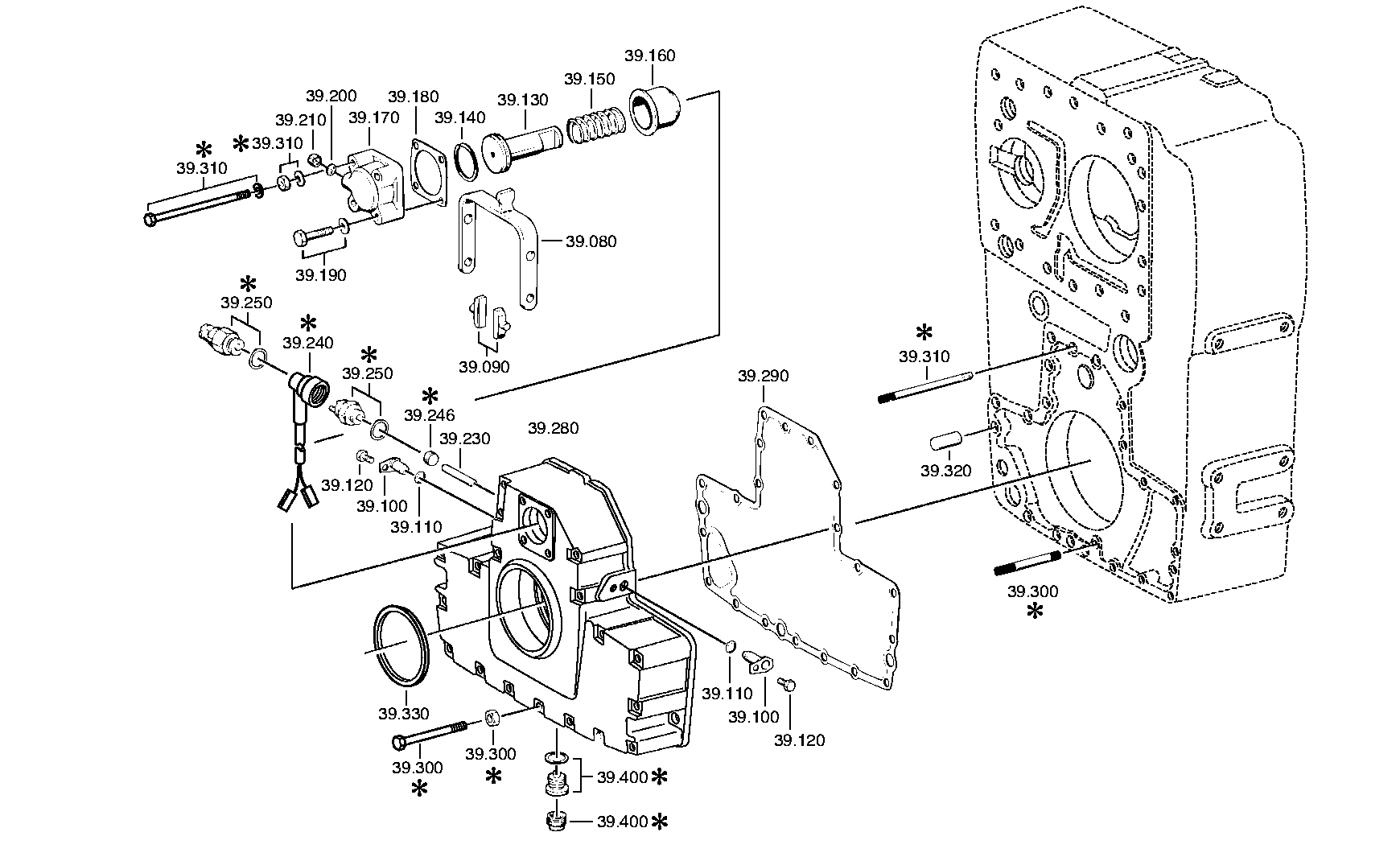 drawing for DAIMLER AG A0002640926 - GEAR SHIFT FORK (figure 3)